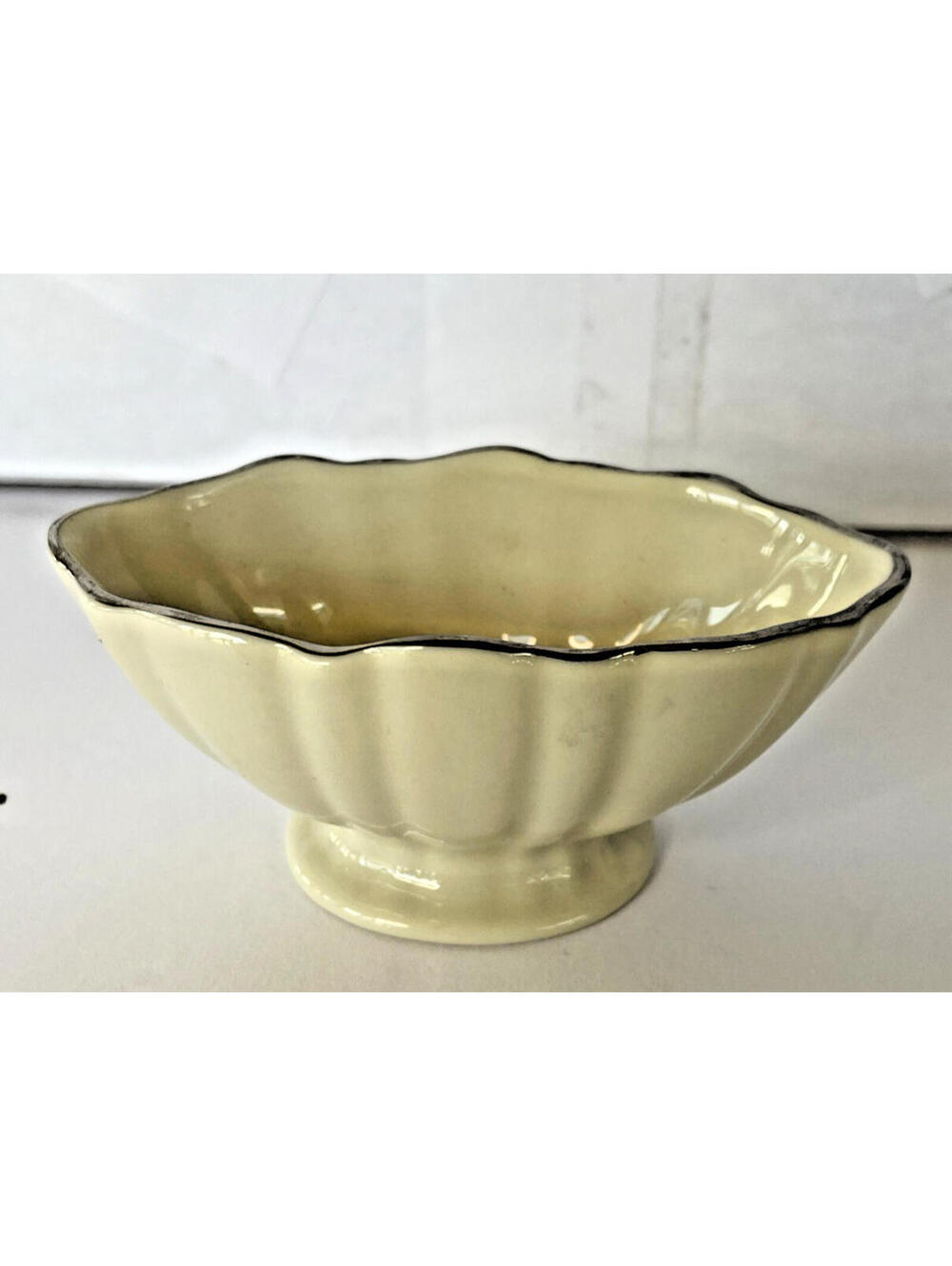 Vintage Lenox Porcelain Symphony Scalloped Footed Trinket Dish Handcrafted